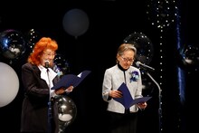 左から野沢雅子、池田昌子。