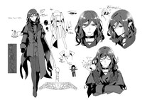 「シュガーアップル・フェアリーテイル」新章コミカライズ版のキャラクターラフ画。