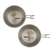 「天国大魔境 ステンレスシェラカップ マルver.」と「天国大魔境 ステンレスシェラカップ キルコver.」。