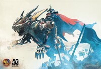 「北斗の拳」×「ゾイド」のコラボキービジュアル「ワイルドライガー黒王」。