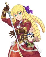 「悪役令嬢転生おじさん」カラーイラスト