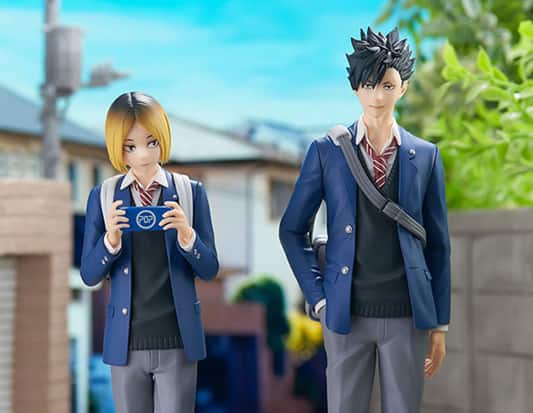 ハイキュー!!」孤爪研磨＆黒尾鉄朗がフィギュアに、学校帰りの制服姿 ハイキュークロニクルアクフィ黒尾日向孤爪