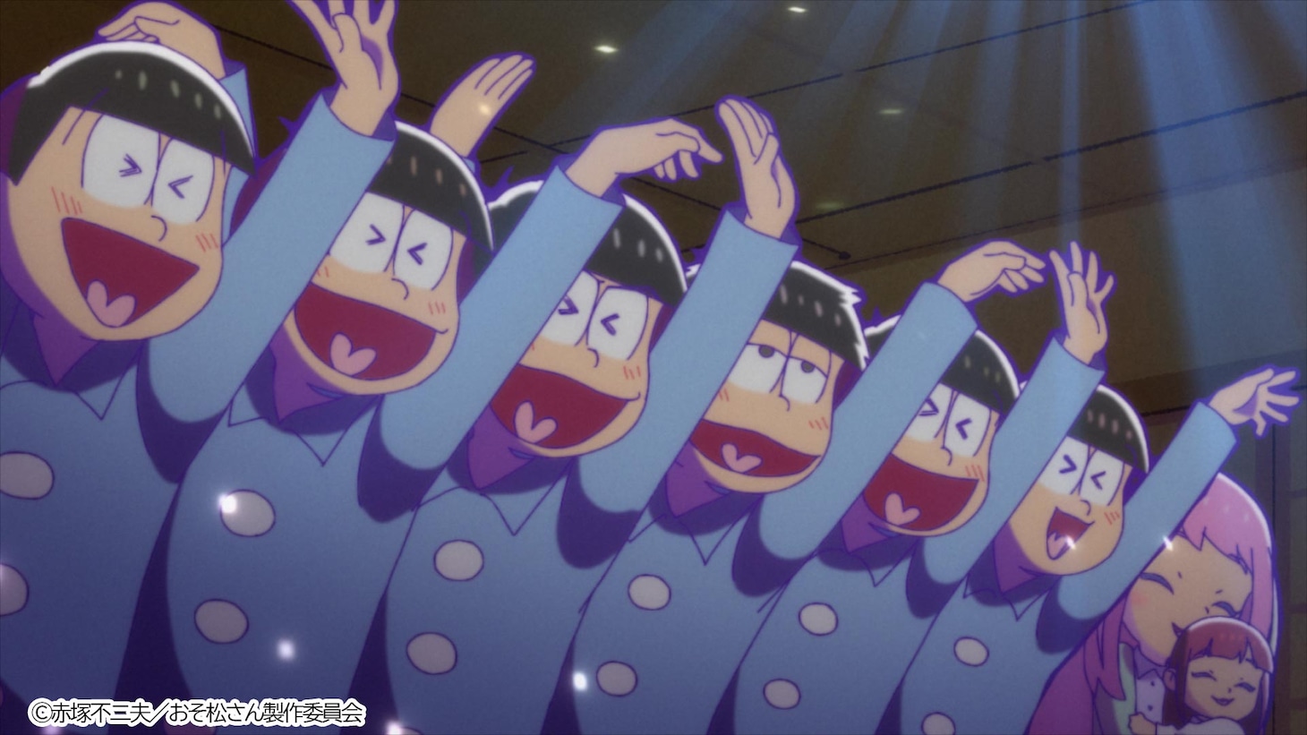 「おそ松さん～魂のたこ焼きパーティーと伝説のお泊り会～」本予告より。