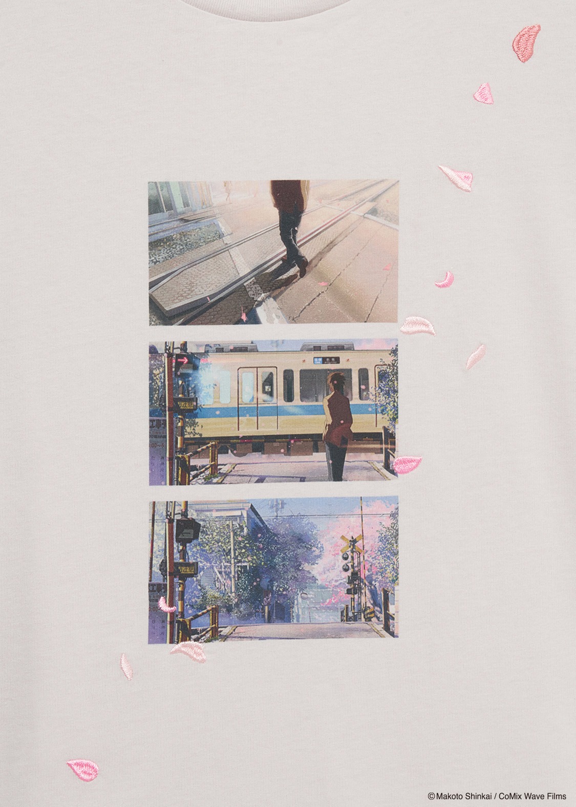 「君の姿を（秒速5センチメートル）Tシャツ」(c)Makoto Shinkai / CoMix Wave Films