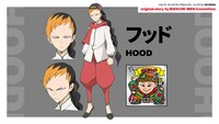 フッドのキャラクター設定画像。