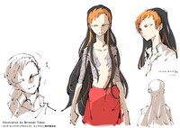 フッドのキャラクター原案イラスト。