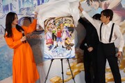 キービジュアルのお披露目の瞬間。