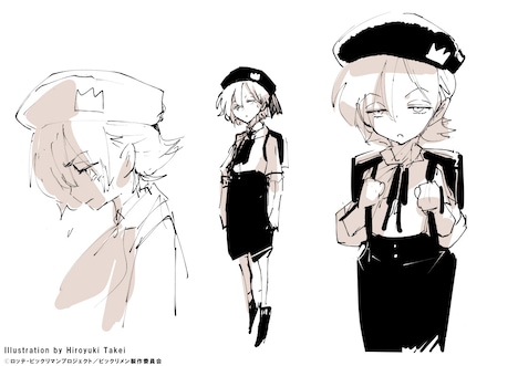 ピーターのキャラクター原案イラスト。