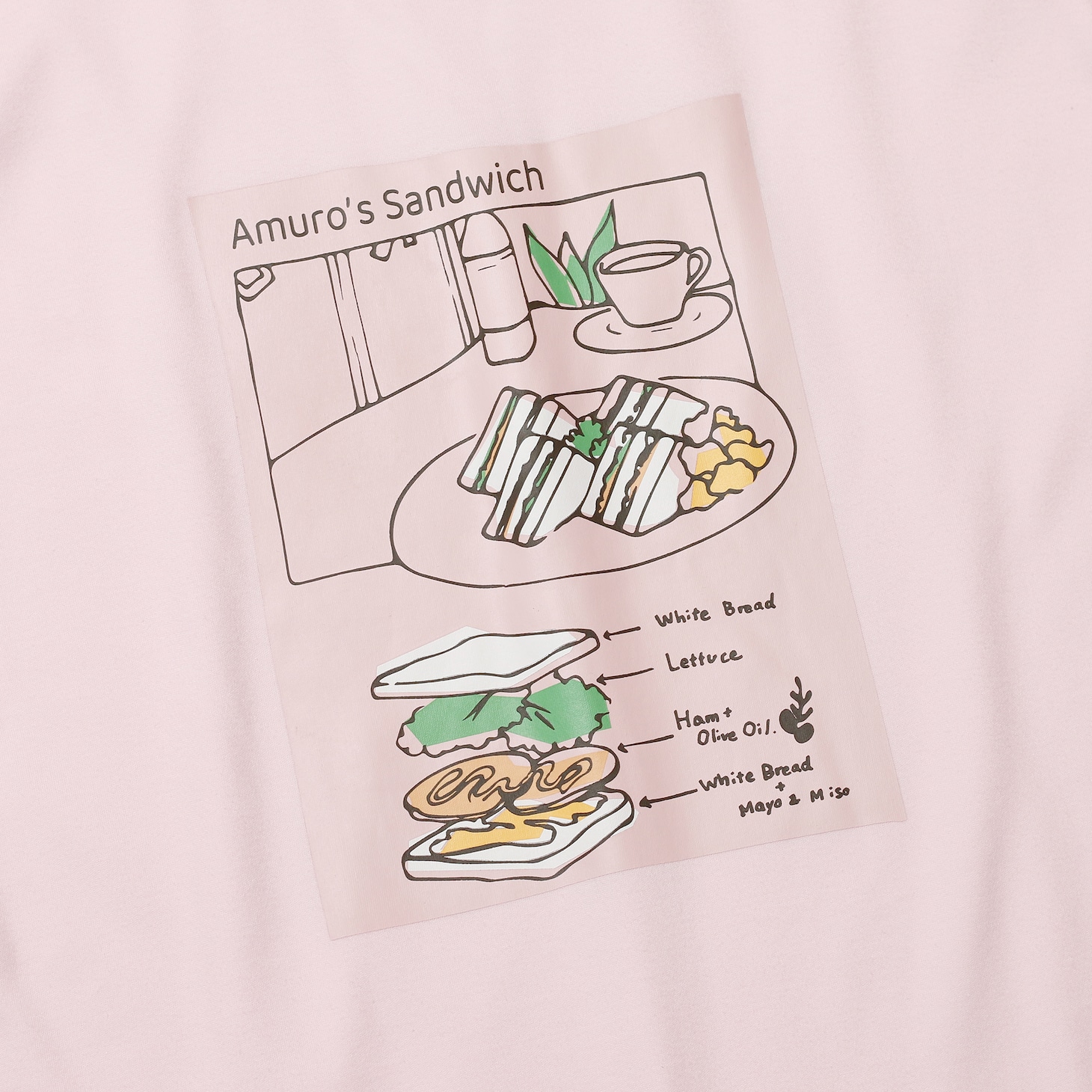 「Tシャツ 安室透モデル」（ピンク）