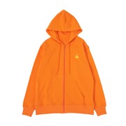 ジップアップパーカー（オレンジ）