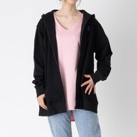 ジップアップパーカー（ブラック）