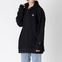 ジップアップパーカー（ブラック）