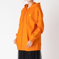 ジップアップパーカー（オレンジ）