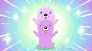 TVアニメ「ぼのぼの」に登場するメイ(下)とキラ(上)。