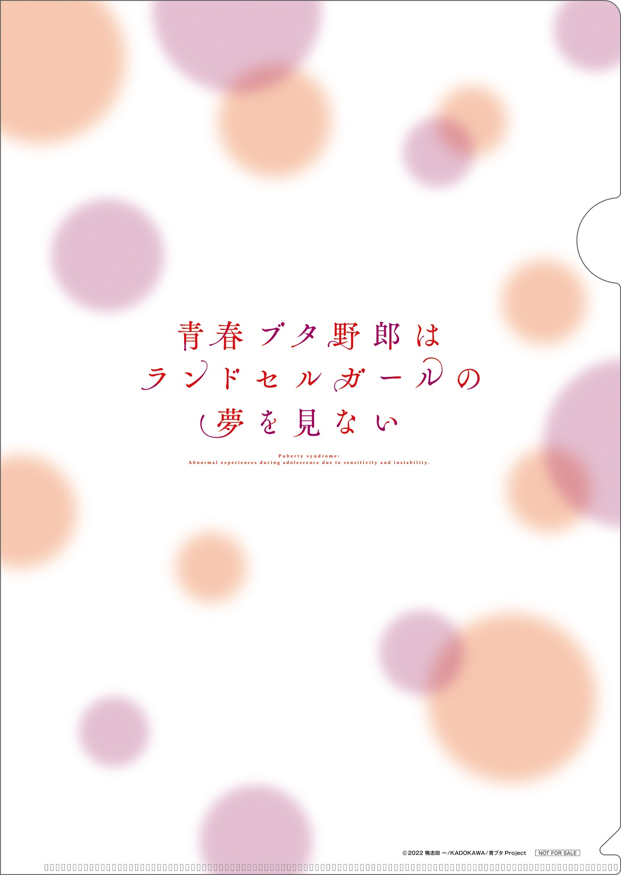 ムビチケカード購入特典のクリアファイル。