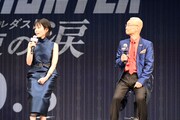 左から沢城みゆき、神谷明。