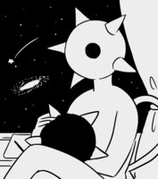 市川春子のプロフィールイラスト。