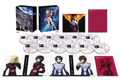 「機動戦士ガンダムSEED DESTINY HDリマスター Complete Blu-ray BOX」の展開図。