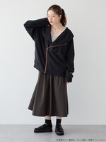 「ワールドトリガー ライダースパーカー」着用イメージ