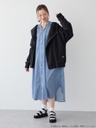 「ワールドトリガー ライダースパーカー」着用イメージ