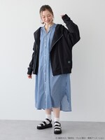 「ワールドトリガー ライダースパーカー」着用イメージ