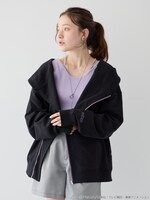 「ワールドトリガー ライダースパーカー」着用イメージ