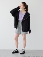 「ワールドトリガー ライダースパーカー」着用イメージ