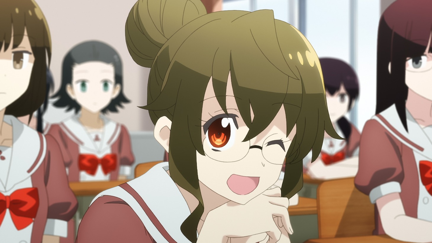 アニメ「トニカクカワイイ 女子高編」特報映像より。
