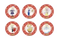 アニメイト通販の購入特典となる「56mm缶バッジ6個セット」。