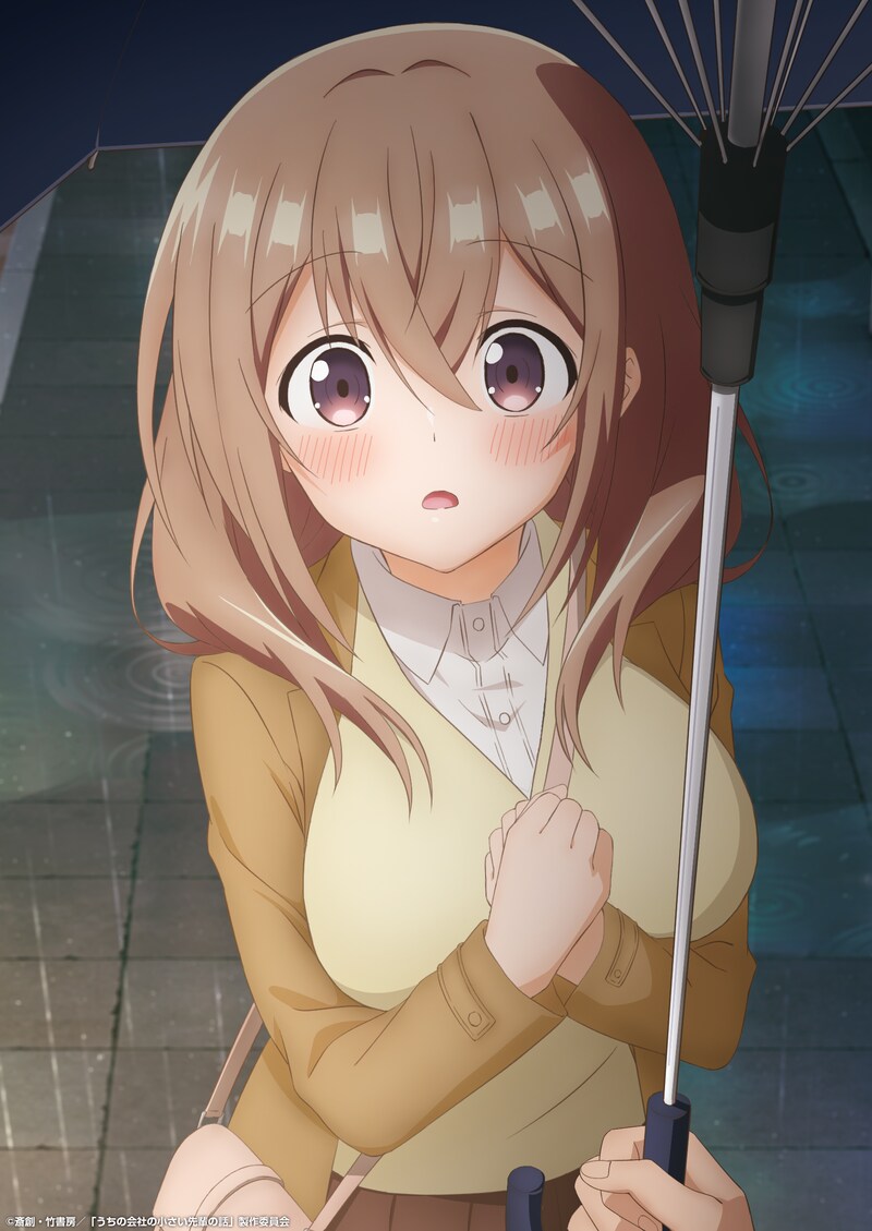 片瀬詩織里の“シチュエーションビジュアル”第3弾。 (c)斎創・竹書房／「うちの会社の小さい先輩の話」製作委員会