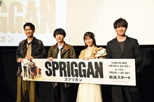 左から阿座上洋平、小林千晃、伊瀬茉莉也、細谷佳正。