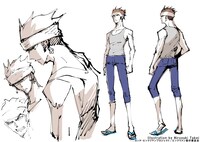 一本釣のキャラクター原案イラスト。