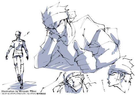 一本釣のキャラクター原案イラスト。