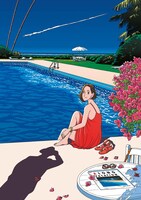 大滝詠一「A LONG VACATION」の発売40周年記念企画で、わたせが描き下ろしたコラボビジュアル。