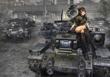 「士郎正宗仕事展」展示作品のイメージ。