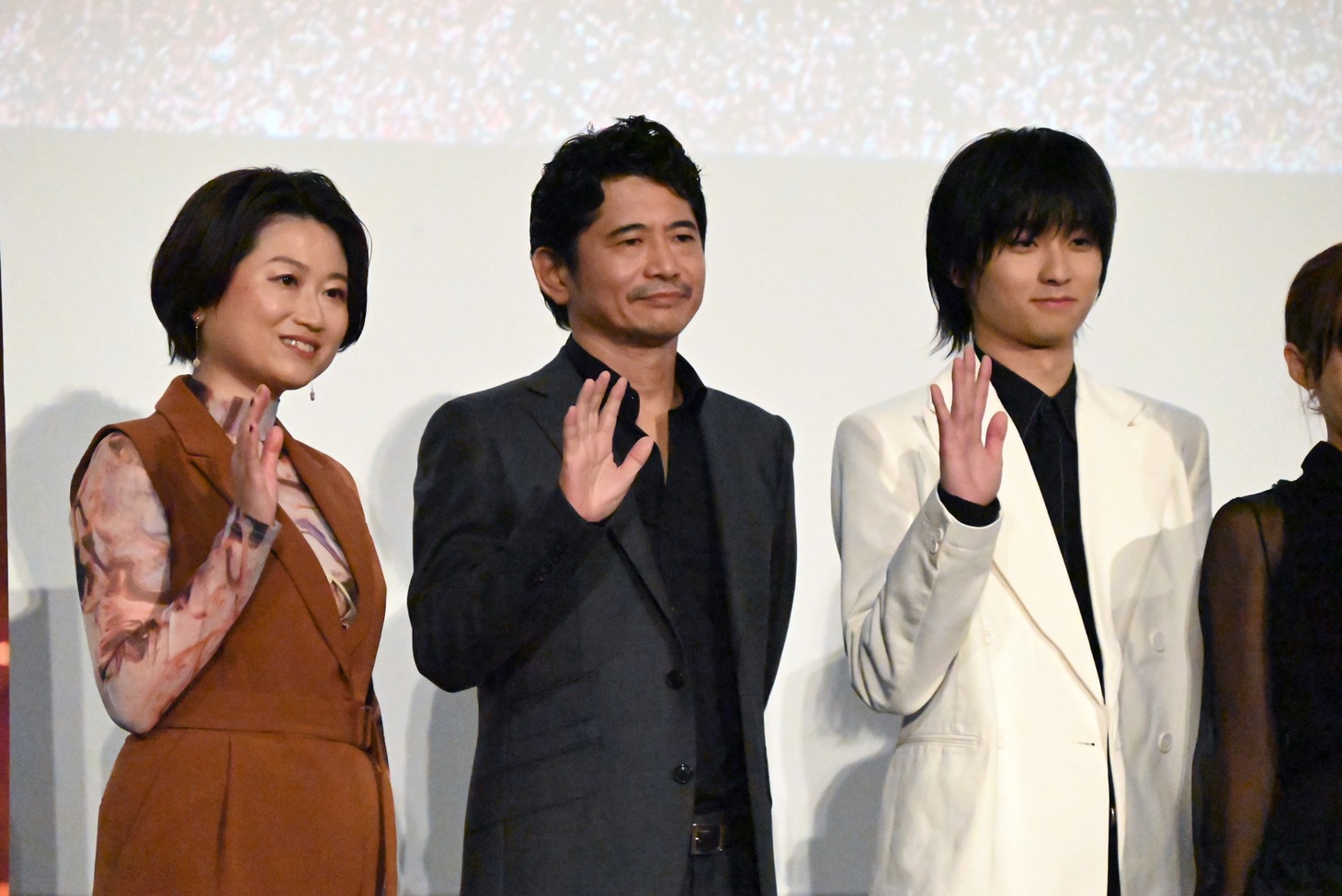 実写映画「君は放課後インソムニア」の公開記念舞台挨拶より。