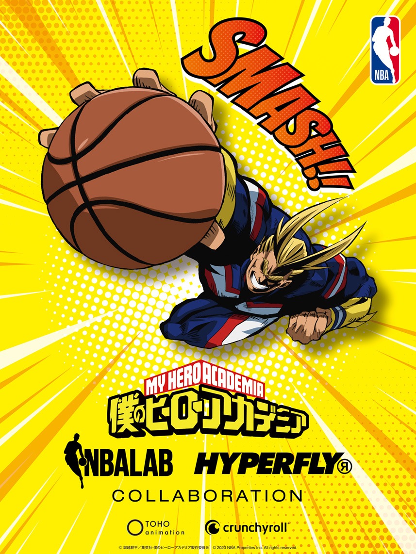 「僕のヒーローアカデミア」×NBAのオリジナルビジュアル第1弾。