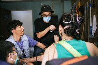 映画「星くずの片隅で」メイキング写真