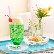 アデリアレトロ台付グラスの使用イメージ。