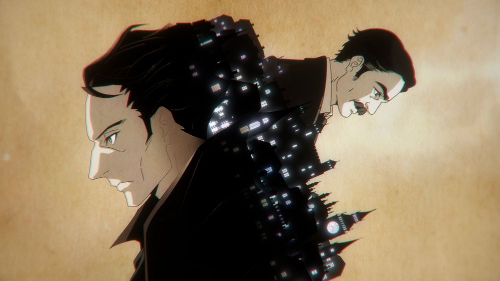 TVアニメ「アンデッドガール・マーダーファルス」ノンクレジットオープニング映像より。 (c)青崎有吾・講談社／鳥籠使い一行