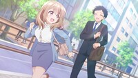 TVアニメ「うちの会社の小さい先輩の話」第1話先行カット (c)斎創・竹書房／「うちの会社の小さい先輩の話」製作委員会