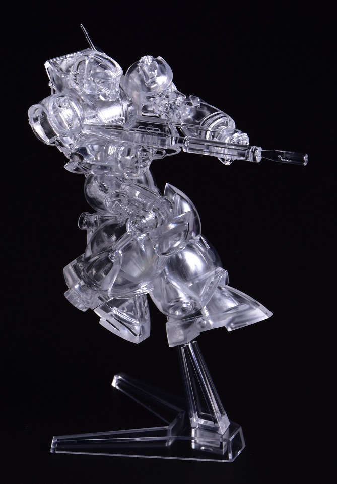 限定版特典の「PLAMAX minimum factory バイファム クリアカラーVer.」。