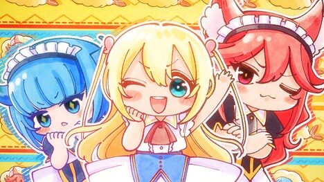 TVアニメ「実は俺、最強でした？」ノンクレジットエンディング映像の場面カット。