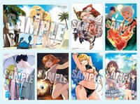 フェア開催書店で配布されるイラストカード。