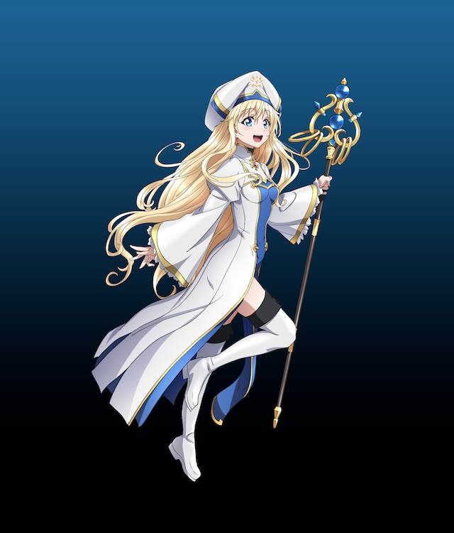 女神官のキャラクタービジュアル。