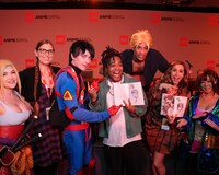 「AnimeExpo 2023」第1話ダイジェスト版先行上映での様子。