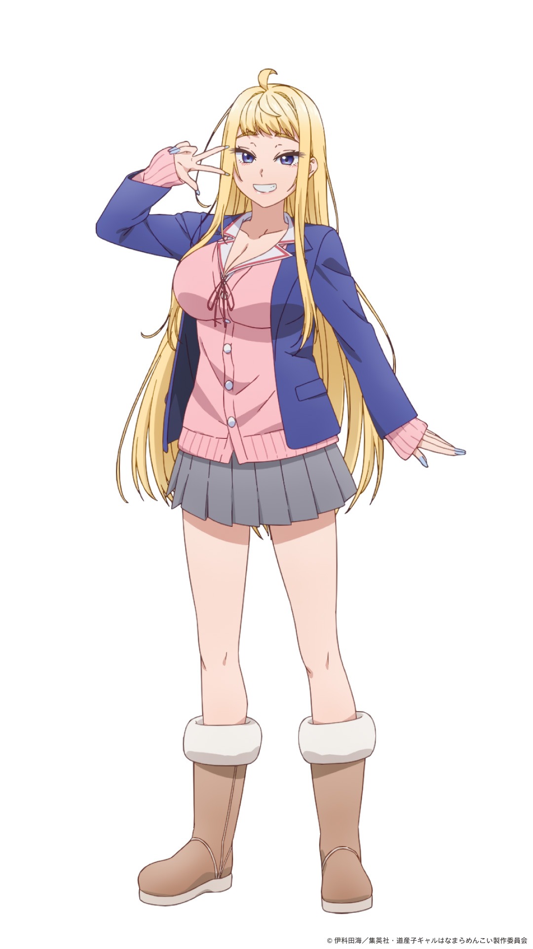 冬木美波（CV：佐倉綾音）。引っ越し初日の翼が、道に迷っていたときに出会う“道産子ギャル”。16歳の高校1年生で、翼と同じ学校に通っている。誰に対しても距離感が近めの明るい性格だが、心の奥底にピュアさも秘めており、褒められるとすぐ照れる。氷点下でも生足とミニスカートがデフォルト。(c)伊科田海/集英社・道産子ギャルはなまらめんこい製作委員会