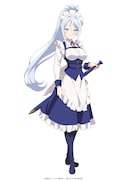 シルファ(CV:Lynn)。サルーム王国に仕えるメイドで、ロイドを溺愛する教育係。類まれな剣術の使い手で、“銀の剣姫”という異名を持つ。