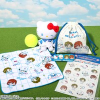 TVアニメ「新テニスの王子様」とサンリオキャラクターズのコラボグッズ。