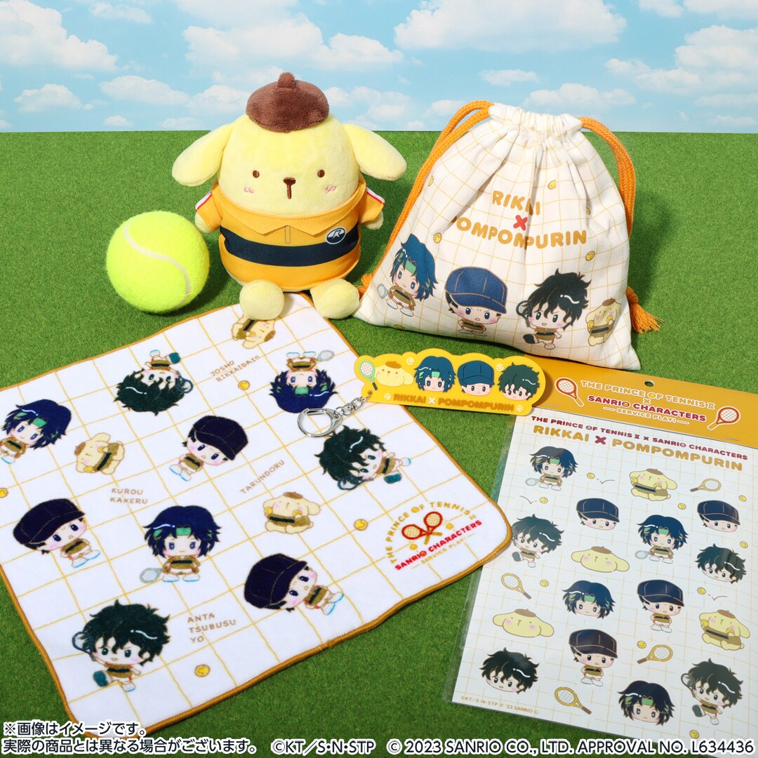 新テニプリ サンリオコラボ 不動峰 バッドばつ丸 ぬいぐるみ 新テニスの王子様×サンリオキャラクターズ-SERVICE PLAY
